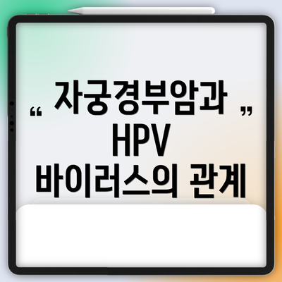 자궁경부암과 HPV 바이러스의 관계