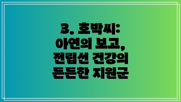 3. 호박씨: 아연의 보고, 전립선 건강의 든든한 지원군