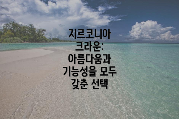 지르코니아 크라운: 아름다움과 기능성을 모두 갖춘 선택