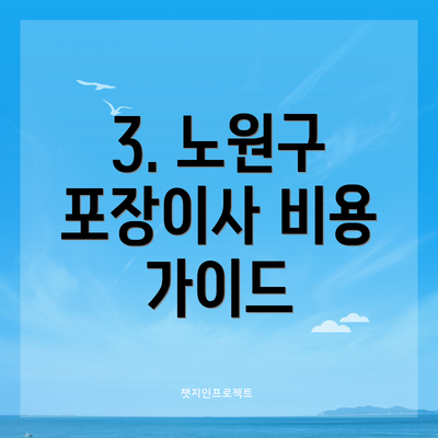 3. 노원구 포장이사 비용 가이드