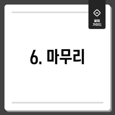 6. 마무리