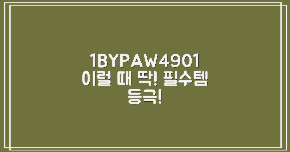 1BYPAW4901, 이럴 때 딱!