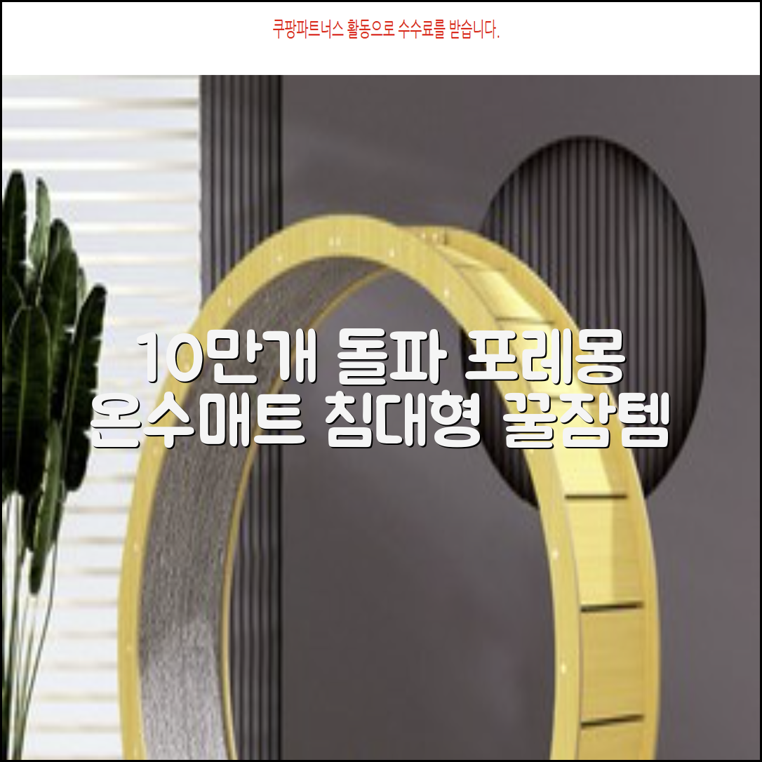 [10만개 판매돌파] 포레몽 온수매트 침대형 BTM-501S, 미니(800x1800mm) 추천 리뷰