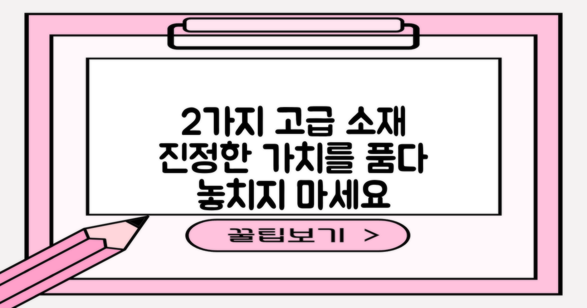 2가지 고급 소재