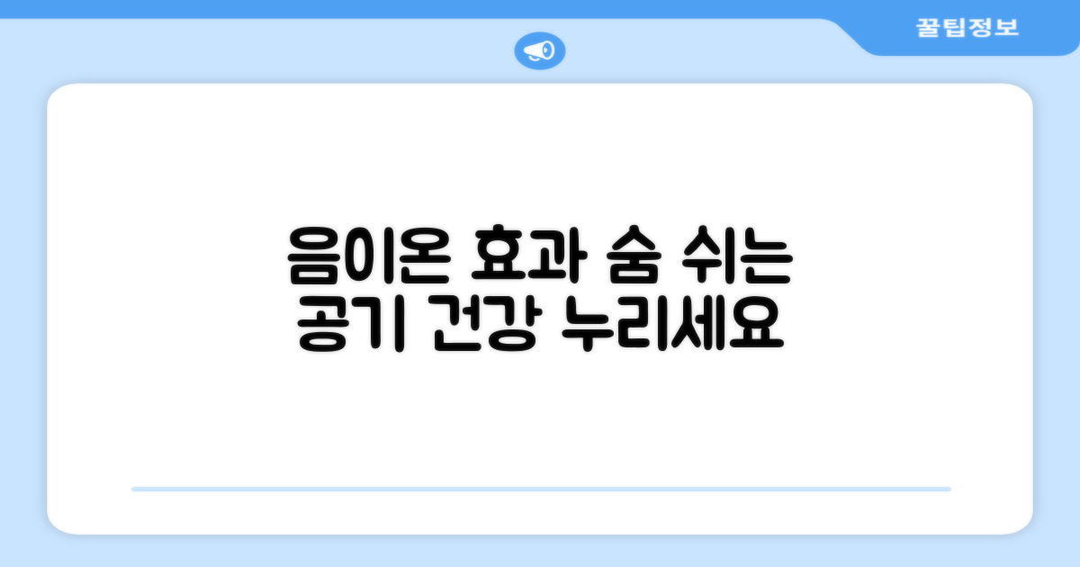 음이온 효과, 누리세요