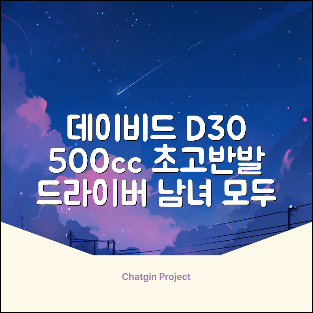 데이비드 신형 초고반발 D30 장타 드라이버 500cc 남성 여성+ 자석티, 10.5도, S 추천 리뷰