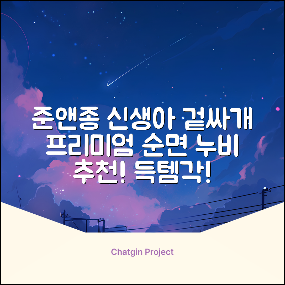 준앤종 프리미엄 순면 신생아 누비 겉싸개 추천 리뷰