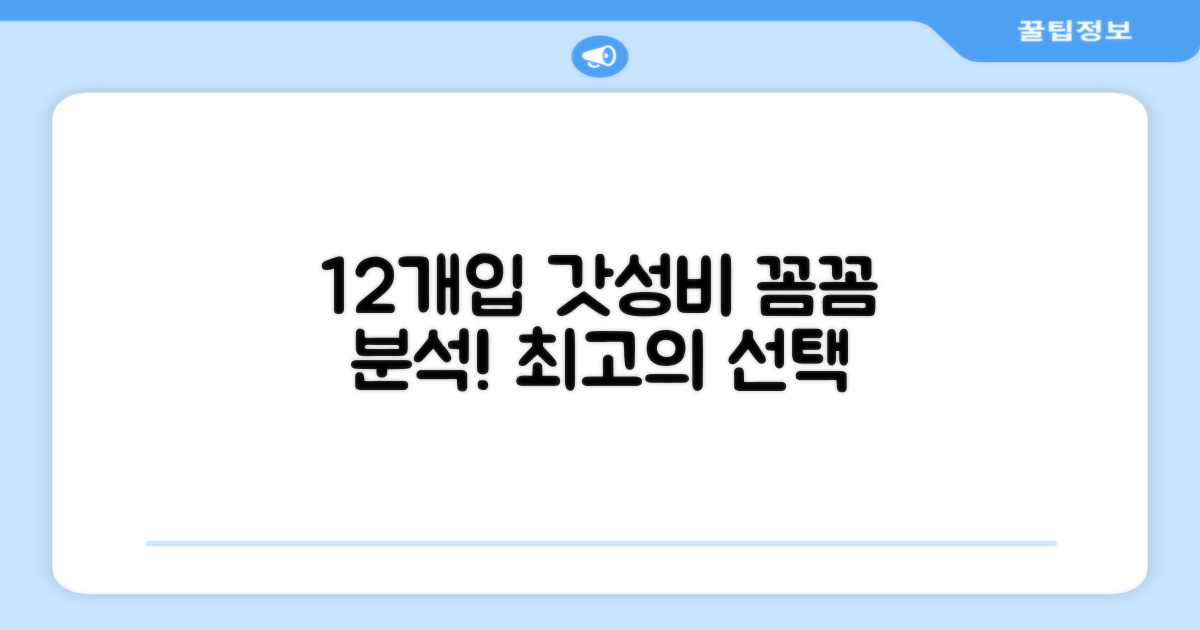 12개입, 가성비 꼼꼼 분석
