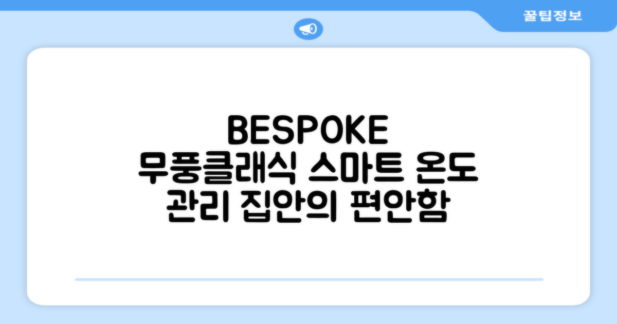 삼성전자 BESPOKE 무풍클래식 에어컨, 집안의 스마트한 온도 관리를 시작하다