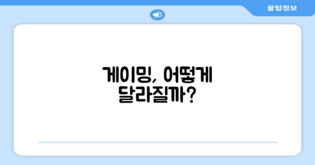 게이밍 경험, 어떻게 달라질까?