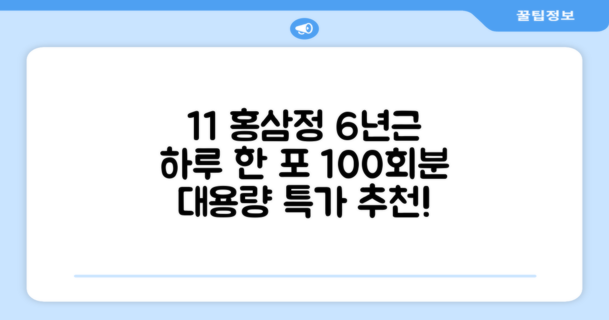 [1+1 특가] 홍삼정 6년근 하루한포 100회분 대용량+쇼핑백, 2개, 1L 추천 리뷰