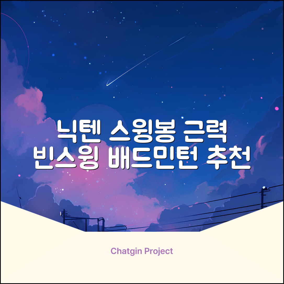 닉텐 배드민턴 스윙연습봉 - 근력강화 및 빈스윙연습, 1개, 스윙연습기 추천 리뷰