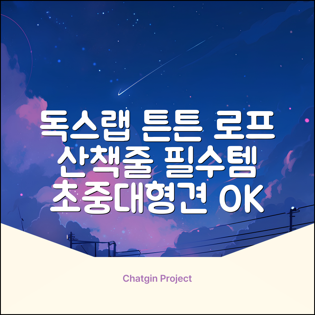 독스랩 1.5m 2m 3m 5m 스트롱 로프 소형견 중형견 대형견 줄 강아지 리드줄 산책줄, 블랙, 1개 추천 리뷰