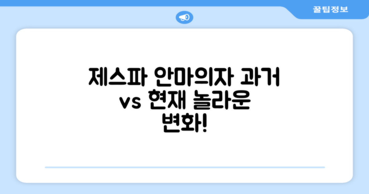 제스파 안마의자, 과거와 현재 비교