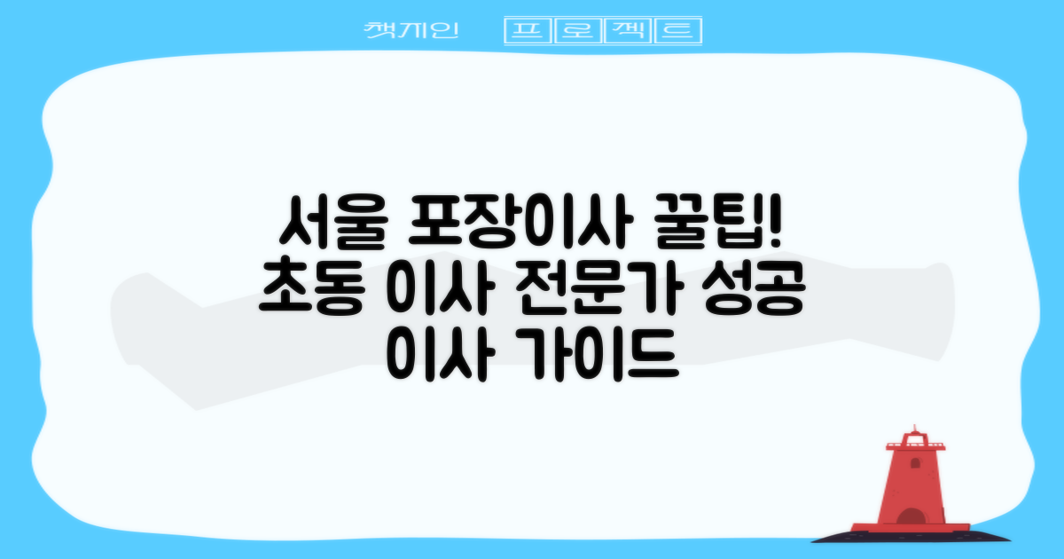 서울 중구 초동 포장이사, 성공적인 이사를 위한 전문가 선정 가이드