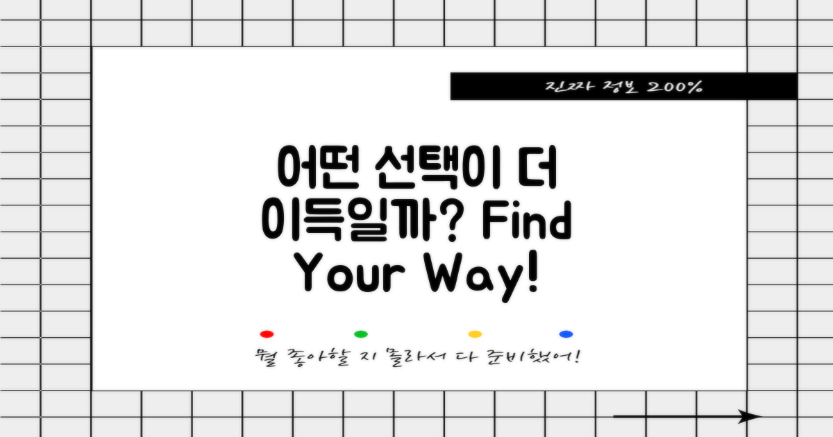 어떤 선택이 이득일까?