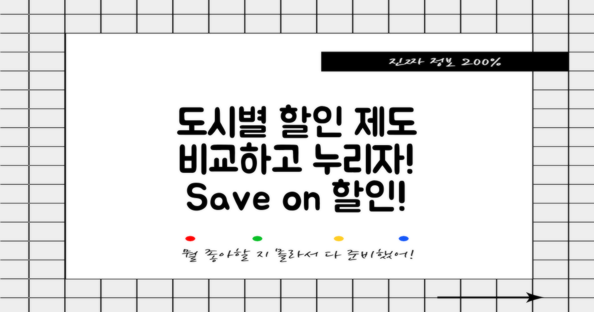 도시별 할인 제도 비교