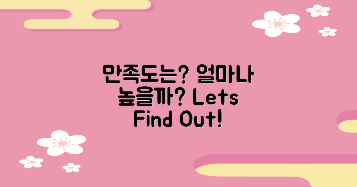 만족도는 얼마나 될까?