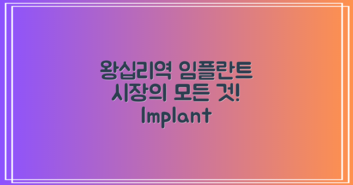 왕십리역 임플란트 시장 현황