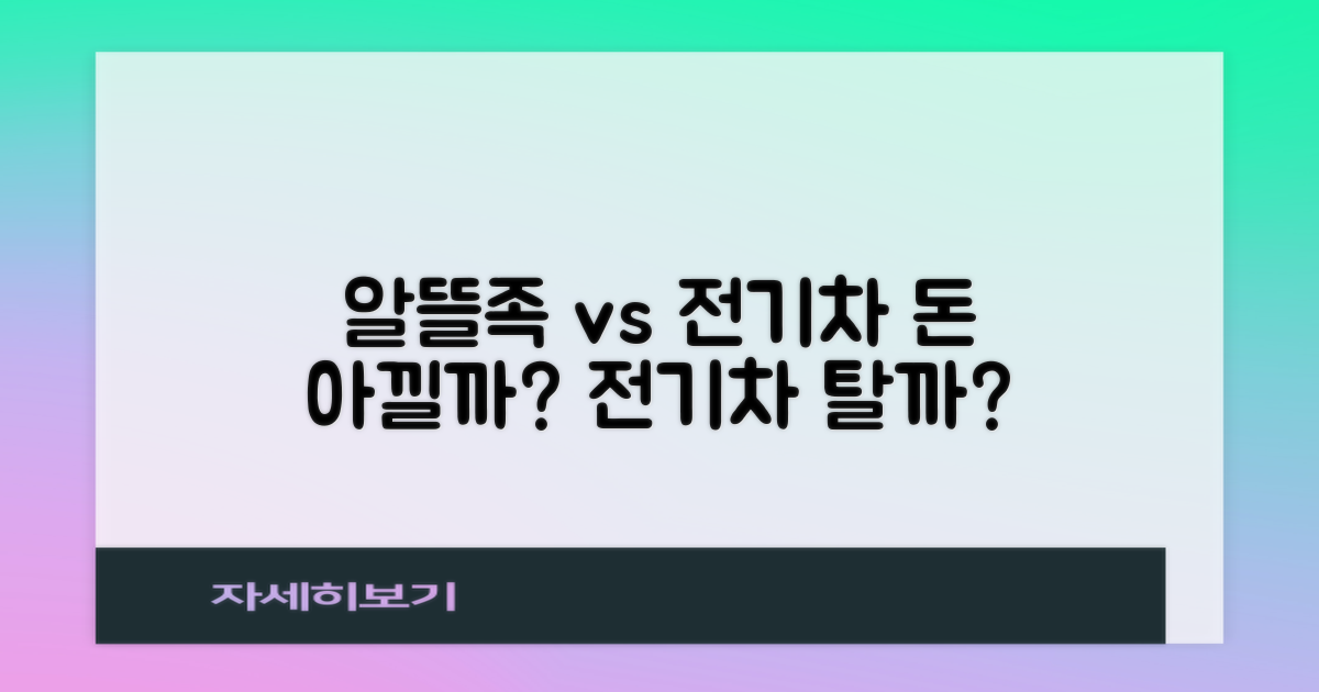 알뜰족 vs 전기차 운전자