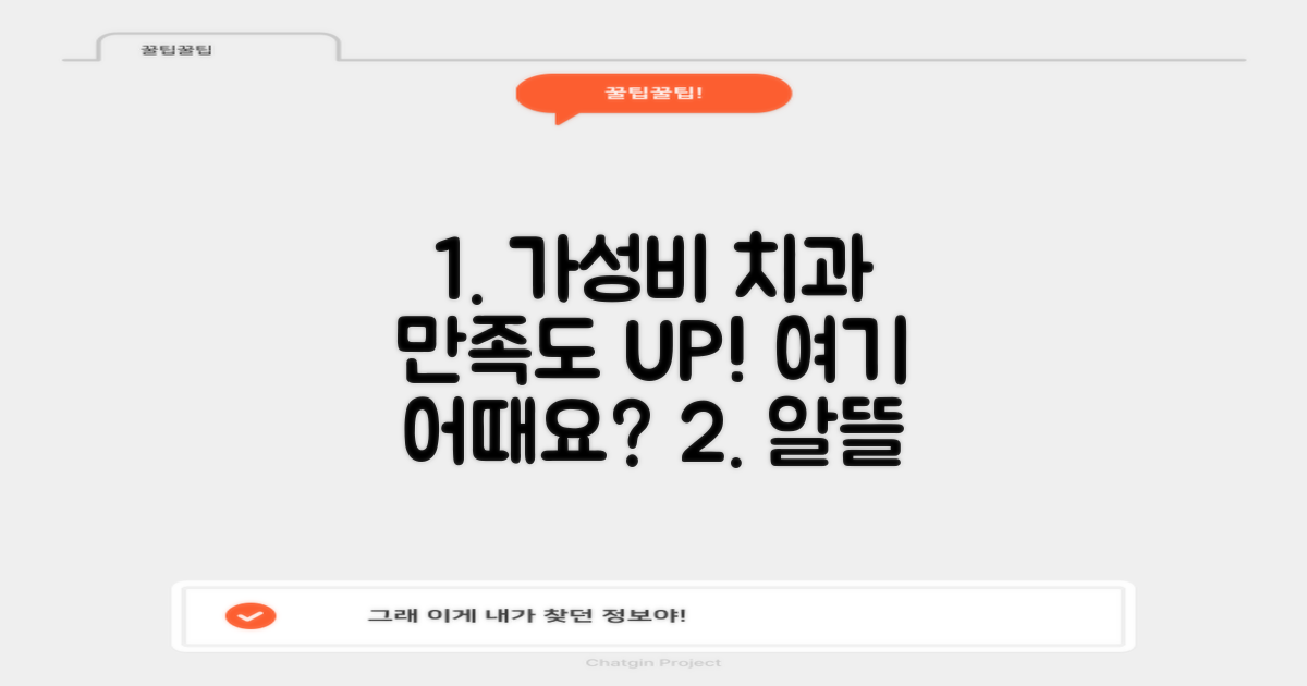 저렴하면서도 만족스러운 치과는?