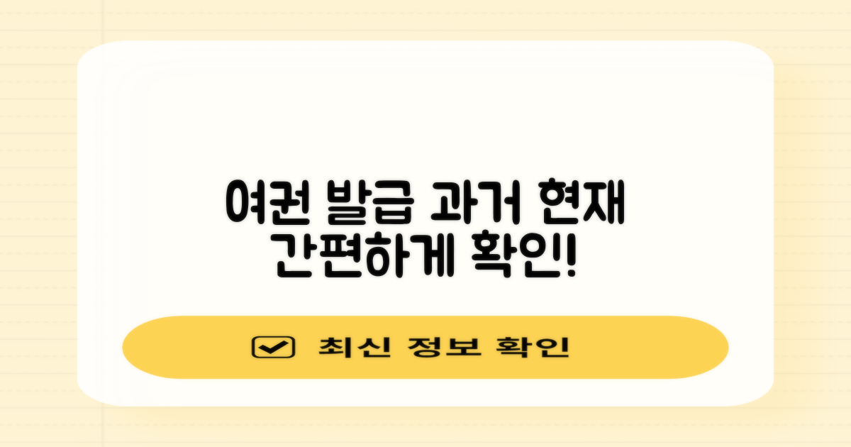 여권 발급: 과거와 현재